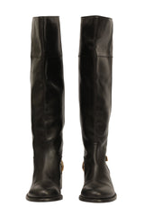 Roberto Cavalli EU 37 Knee High Snake Detail Boots 