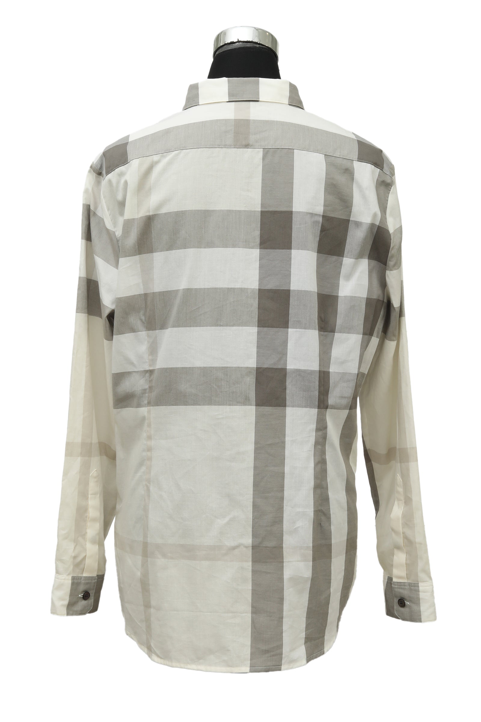 Burberry Size L White Somerton Shirt 