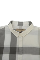 Burberry Size L White Somerton Shirt 