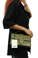 Jacquemus Green Le Raphia Le Bambino Grand Bag 