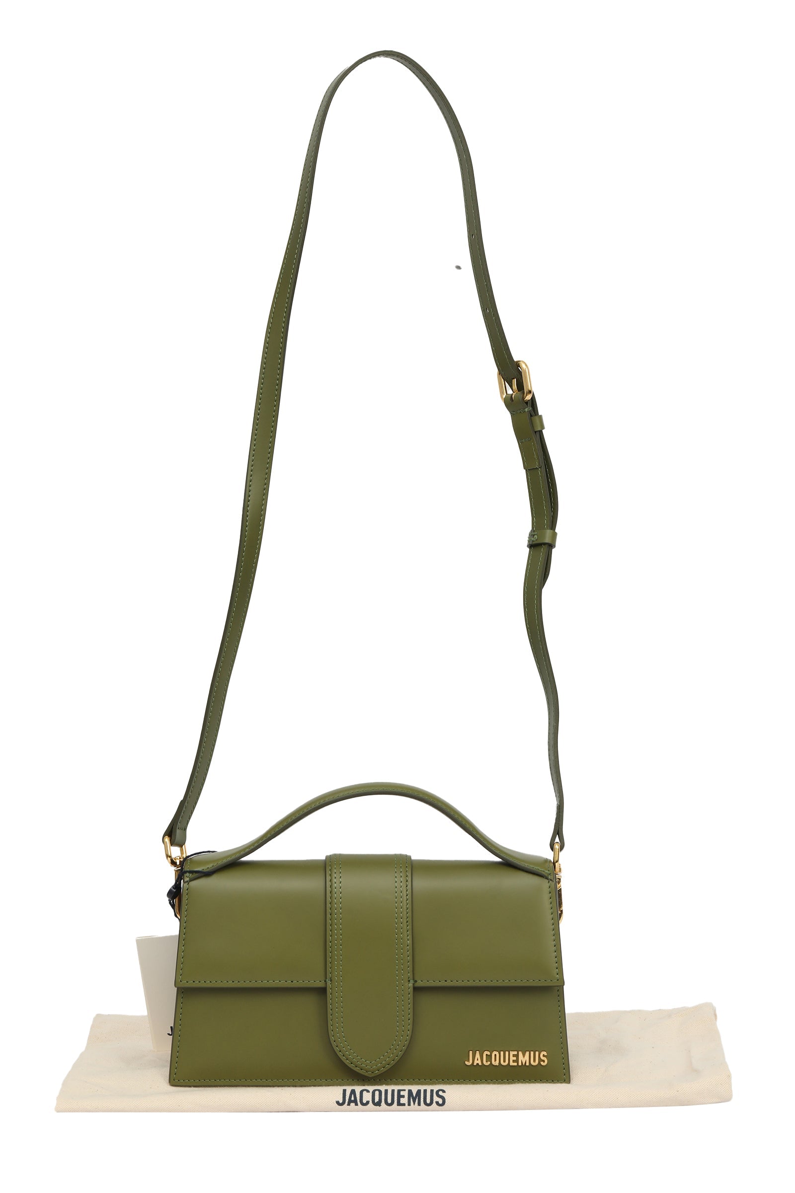 Jacquemus Green Le Raphia Le Bambino Grand Bag 