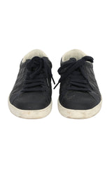 Gucci EU 39 Black Monogram Low Top Sneakers 