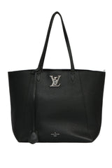 Louis Vuitton Calfskin Lockme Cabas Shoulder Bag 