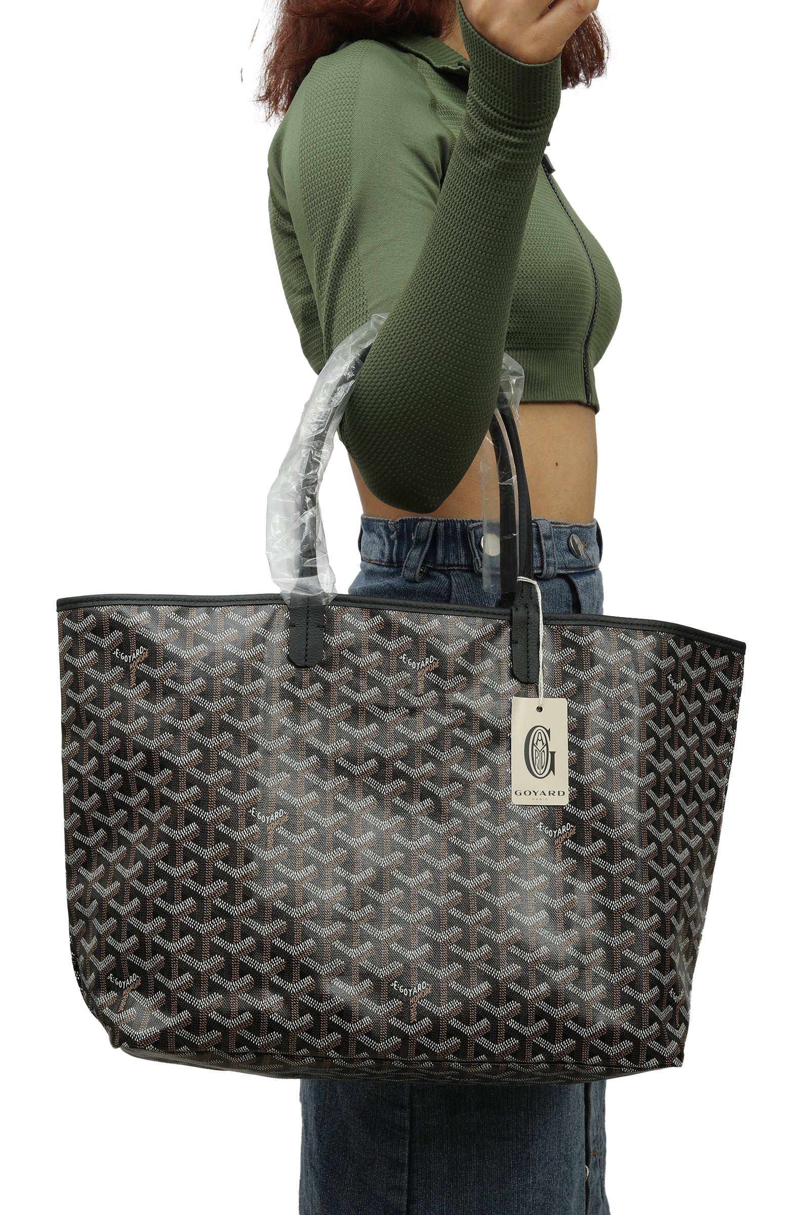Goyard Black Saint Louis Pm Tote Bag 