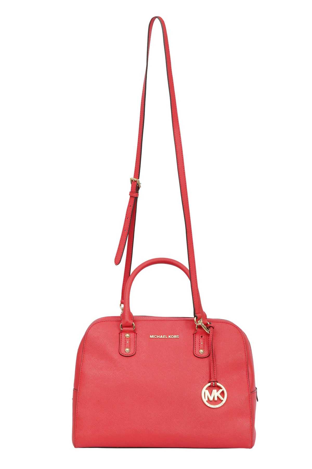 Michael Kors Red Top Handle Satchel Bag 