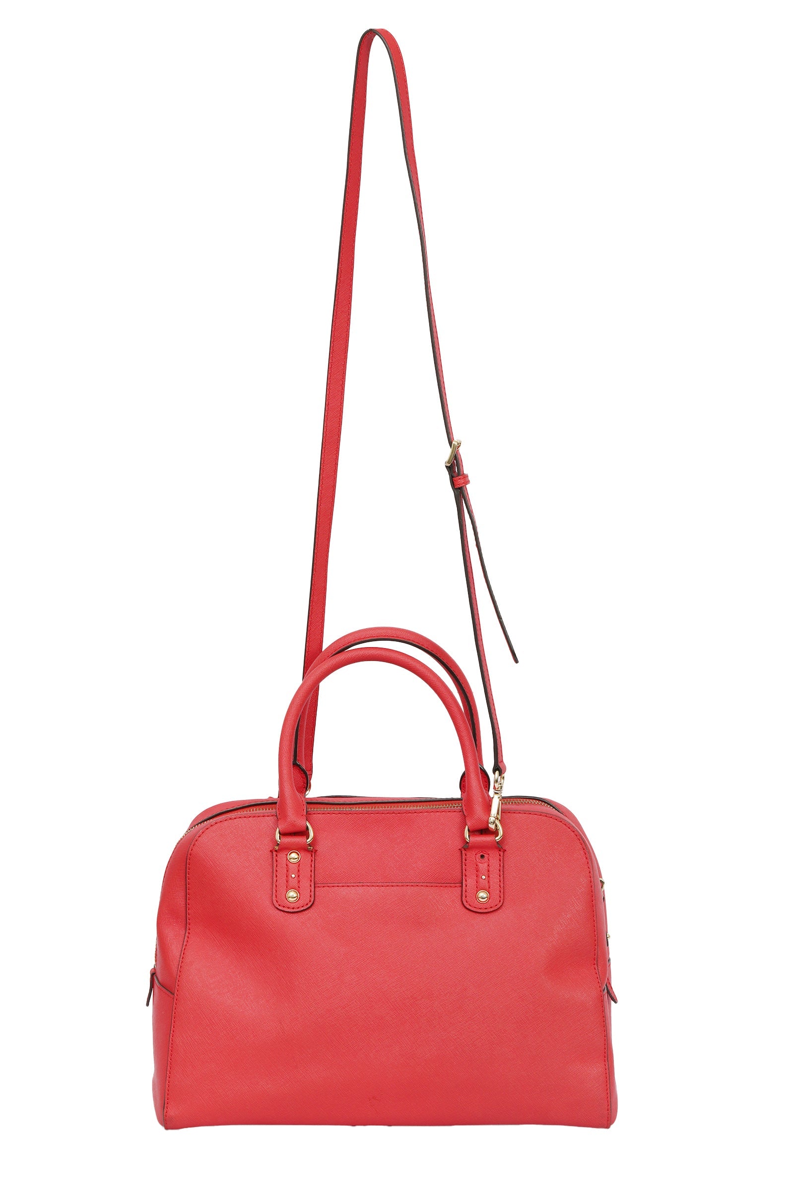 Michael Kors Red Top Handle Satchel Bag 