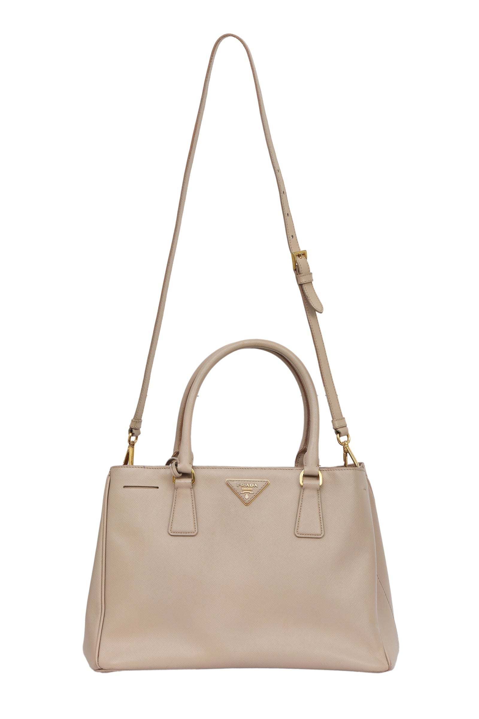 Prada Clay Grey Galleria Tote Bag 