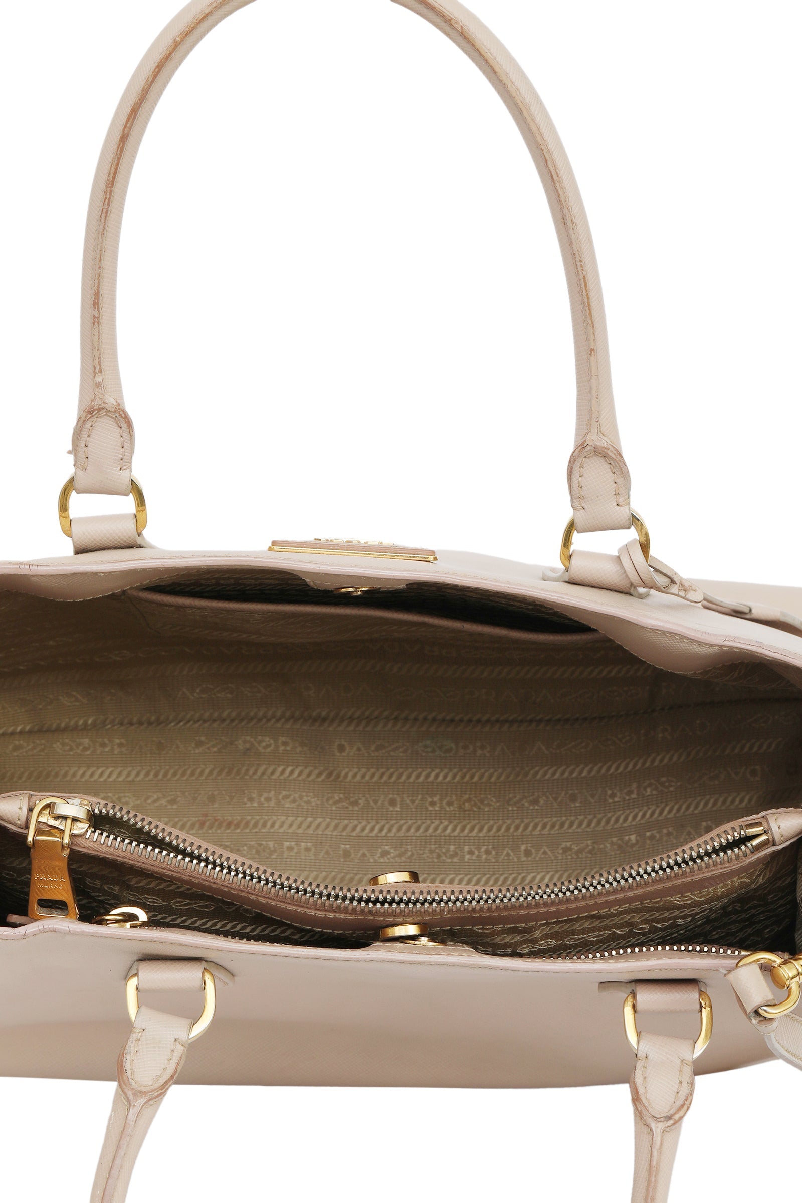 Prada Clay Grey Galleria Tote Bag 