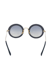 Miu Miu Mu08Rs Blue Round Sunglasses 
