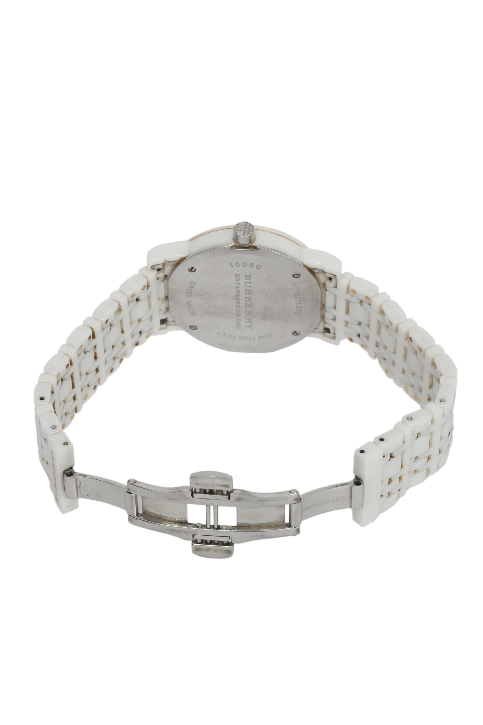 Burberry 35 Mm White Ceramic Watch 