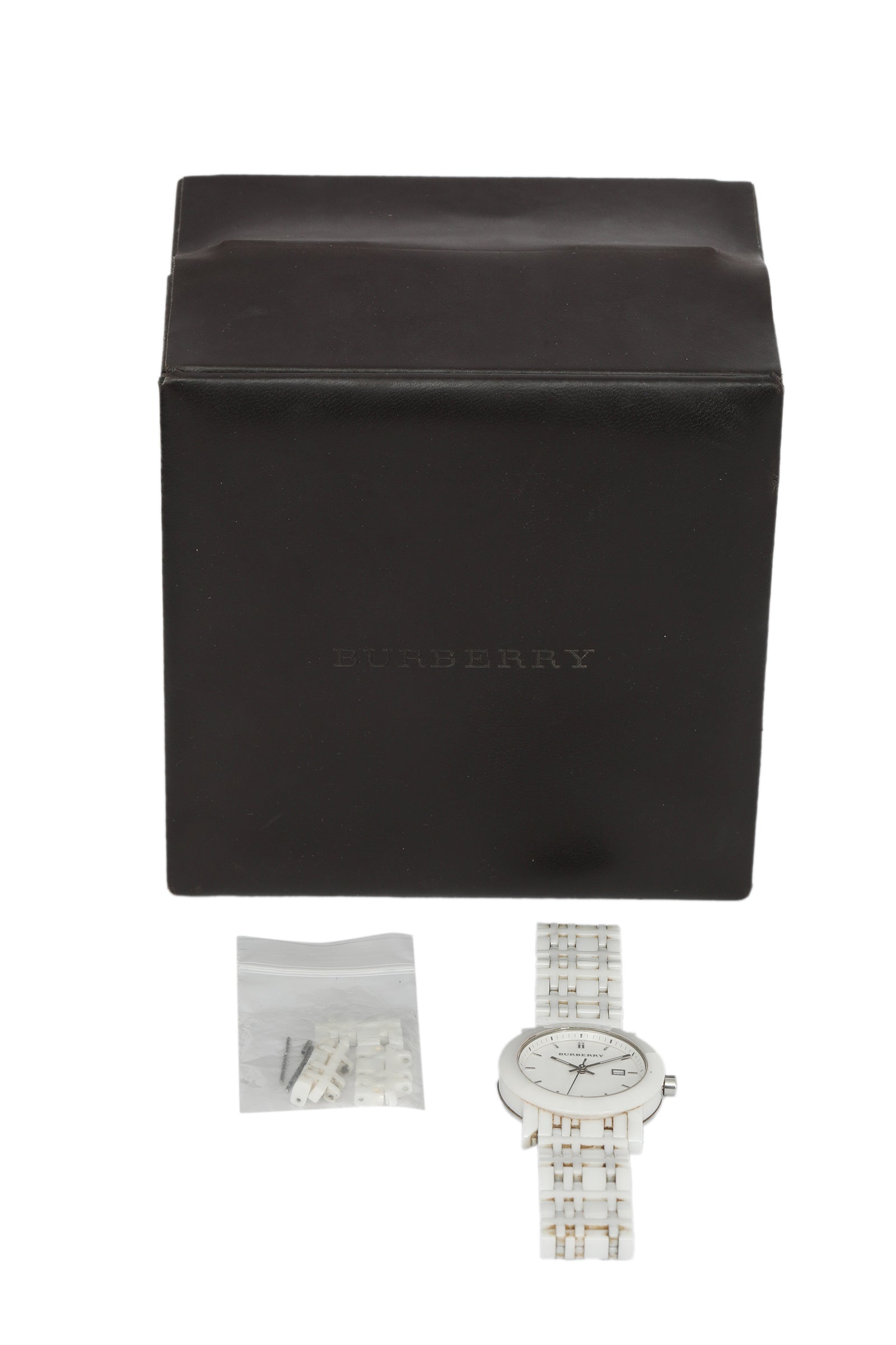 Burberry 35 Mm White Ceramic Watch 