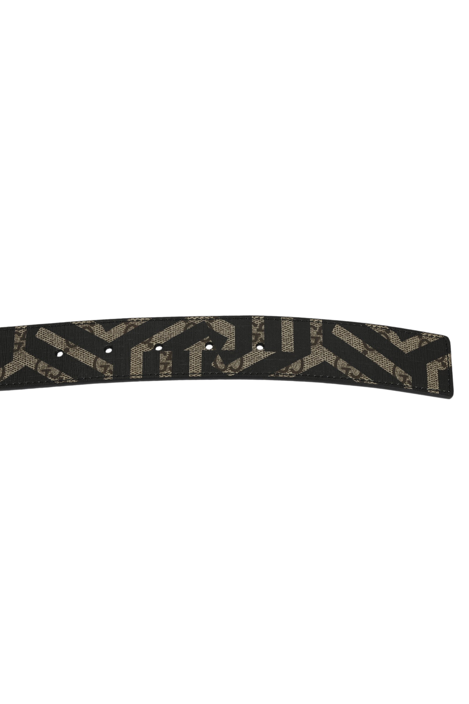 Gucci Gg 38 Inches/ 95 Cms Geometric Black Belt 