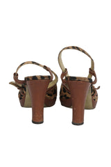 Dolce & Gabbana EU 37 Animal Print Block Heels 