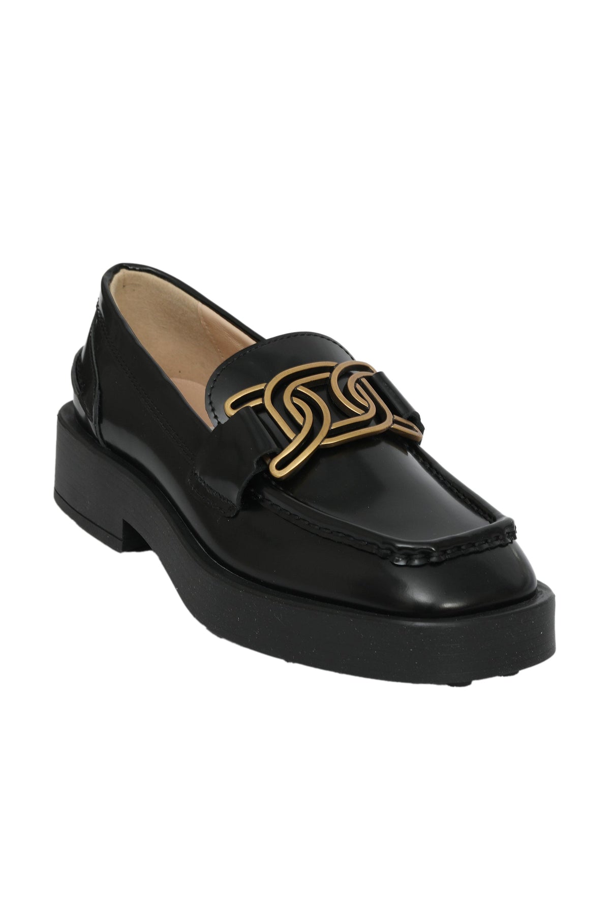 Tod'S EU 36 Logo Plaque Leather Loafers 