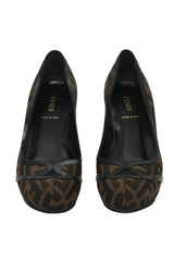 Fendi EU 36 Monogram Platform Pumps 