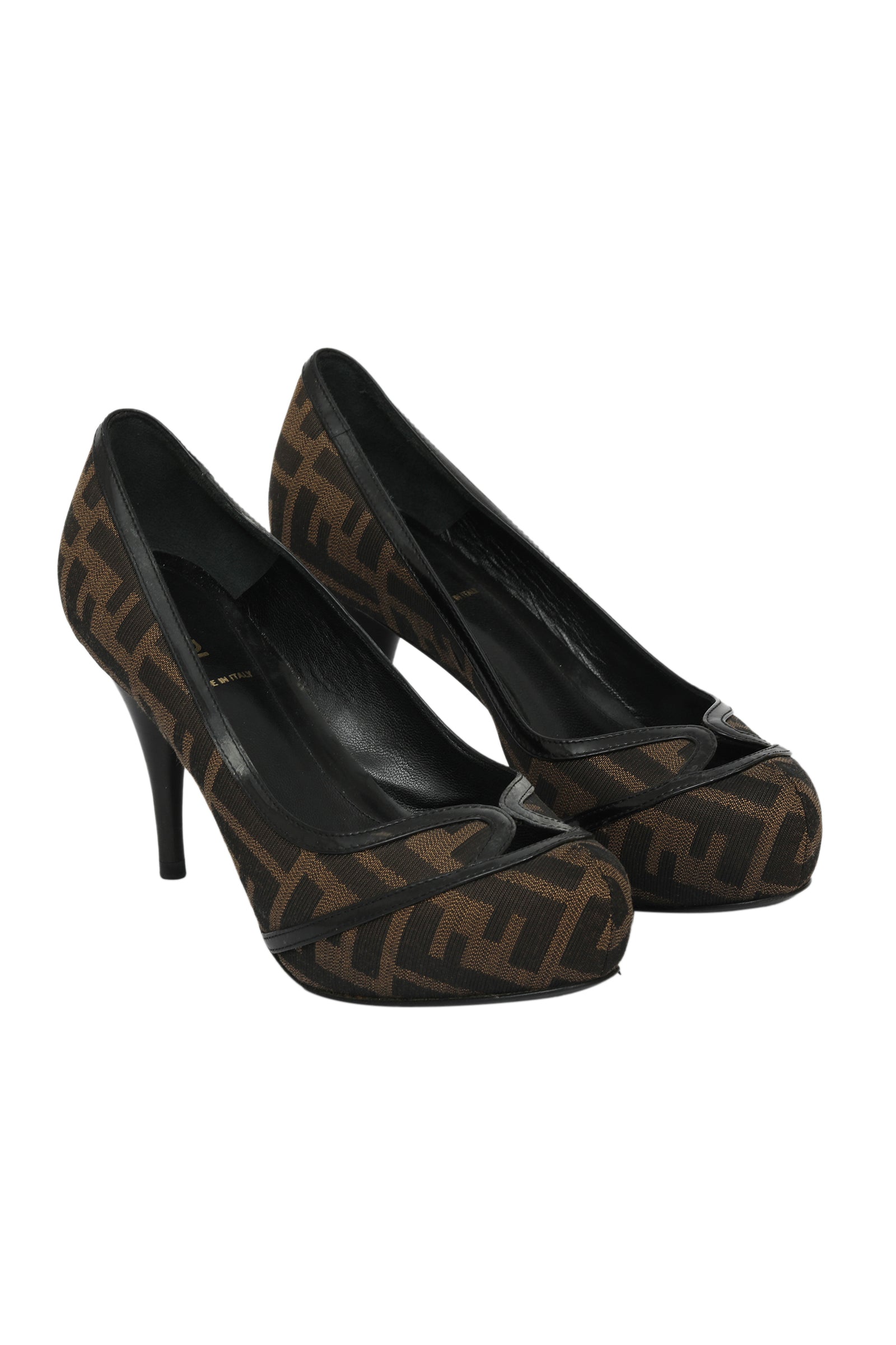 Fendi EU 36 Monogram Platform Pumps 
