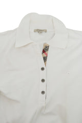 Burberry Size Xl White Polo T Shirt