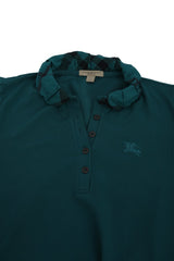 Burberry Size M Ruched Collar Polo T Shirt