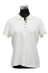 Burberry Size Xl White Polo T Shirt