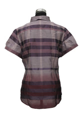 Burberry Xl Purple Plaid Shirt