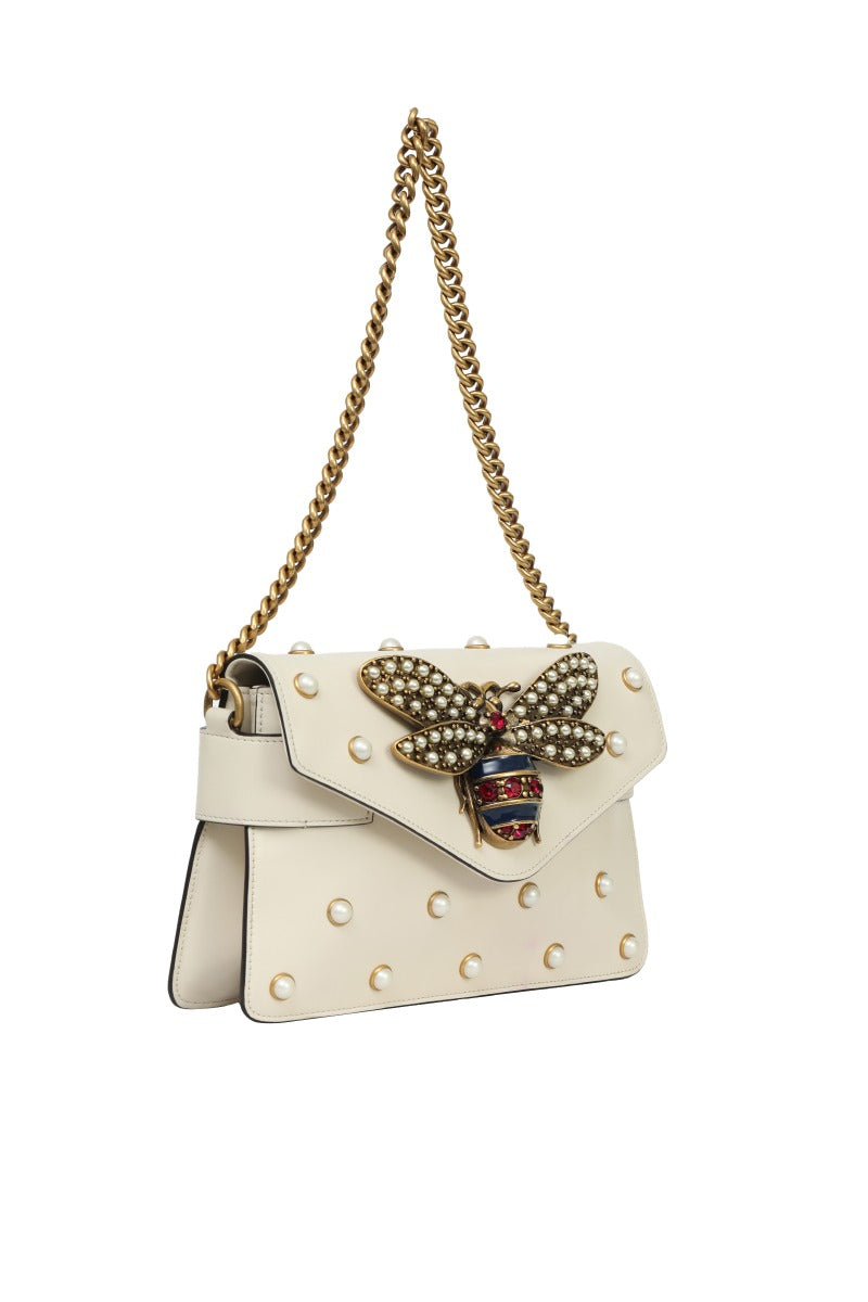 gucci-off-white-leather-broadway-pearly-bee-shoulder-bag