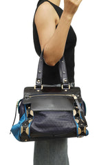 Versace Daria Studded Satchel Bag