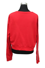 Philipp Plein Size L Red Crystal Sweatshirt