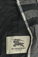 Burberry Size Xs Quilted Peplum Zip Up Jacket
