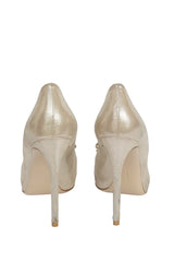 Salvatore Ferragamo EU 41 Metallic Carlo Vara Bow Pumps