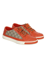 gucci-eu-43-orange-leather-low-trainers