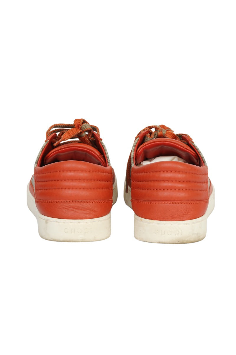 gucci-eu-43-orange-leather-low-trainers