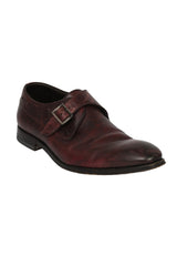 Hugo Boss EU 42.5 Rust Leather Monk Loafers