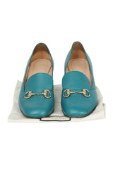 Gucci EU 37 Leather Horsebit Block Heels