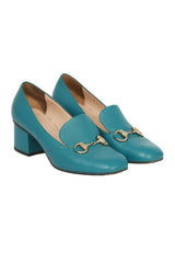 Gucci EU 37 Leather Horsebit Block Heels