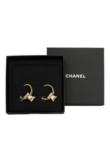 Chanel Bow Hoop Earrings