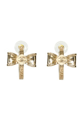 Chanel Bow Hoop Earrings