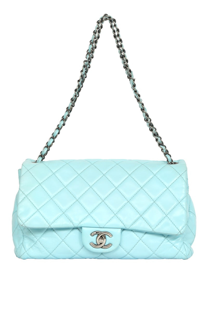 Chanel Classic Blue Single Flap Bag