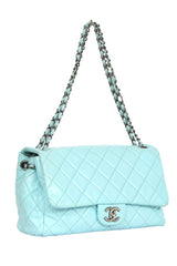 Chanel Classic Blue Single Flap Bag