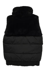 Dkny Kids 8 Years Black Faux Fur Puffer Jacket
