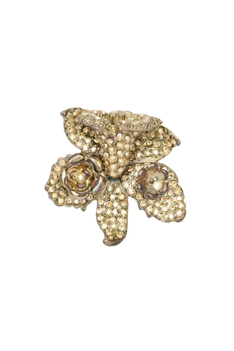 Versace X H&M Gold Cocktail Flower Ring