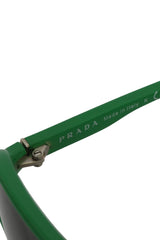 Prada Spr15M Green Aviator Sunglasses