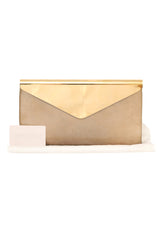 Jimmy Choo Golden Foldover Clutch