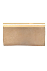 Jimmy Choo Golden Foldover Clutch