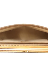 Jimmy Choo Golden Foldover Clutch
