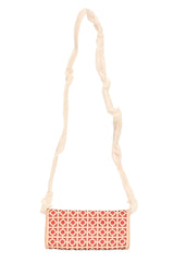 Tory Burch Peach Perforated Sling Bag