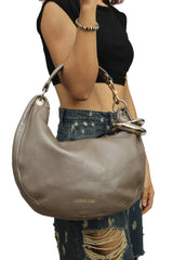 Jimmy Choo Metallic Sky Bangle Hobo Bag