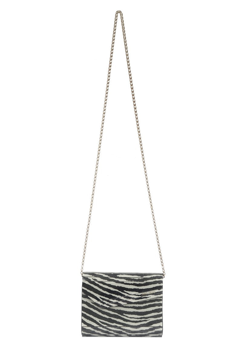 Jimmy Choo Zebra Candy Clutch Bag