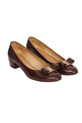 Salvatore Ferragamo EU 39.5 Vara Bow Pumps