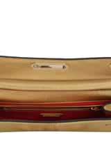 Christian Louboutin Gold Python Riviera Clutch Bag