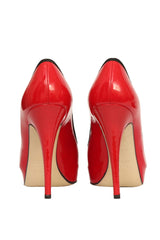 Dolce & Gabbana EU 37 Red Peep Toe Heels